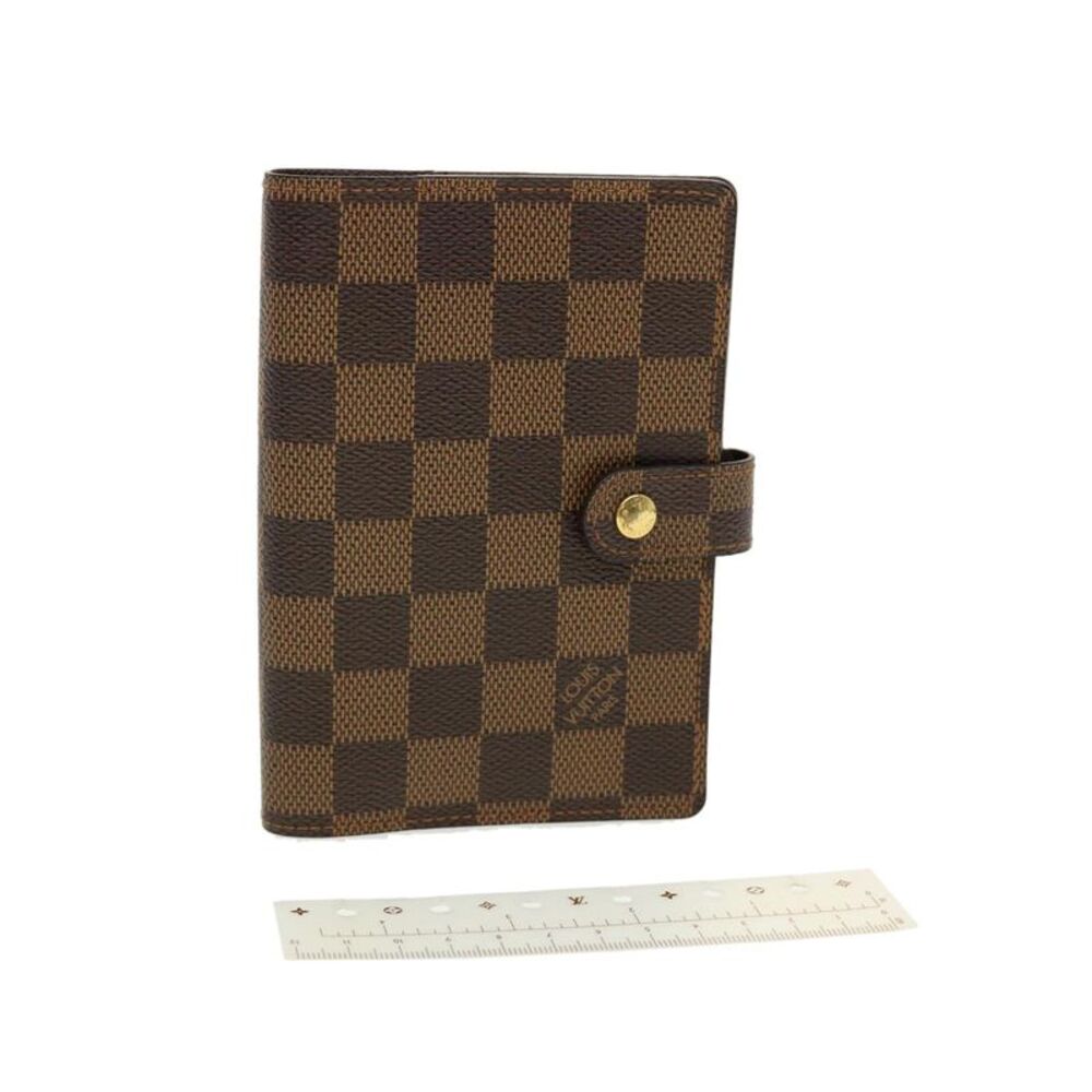 Pre Loved LOUIS VUITTON  Damier Ebene Agenda PM Day Planner Cover R20029 LV Auth